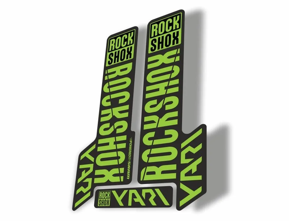 Rock Shox YARI 2018 Fork Decal Mountain Bike Cycling Sticker Adhesive Green