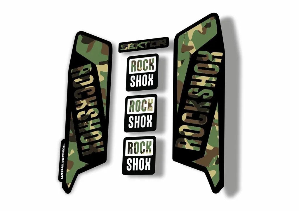 Rock Shox SEKTOR 2016 Fork Decal Mountain Bike Cycling Sticker Adhesive Camo