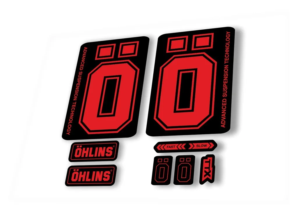 Ohlins DH38 2019 Fork Decal Mountain Bike Cycling Sticker Adhesive Red