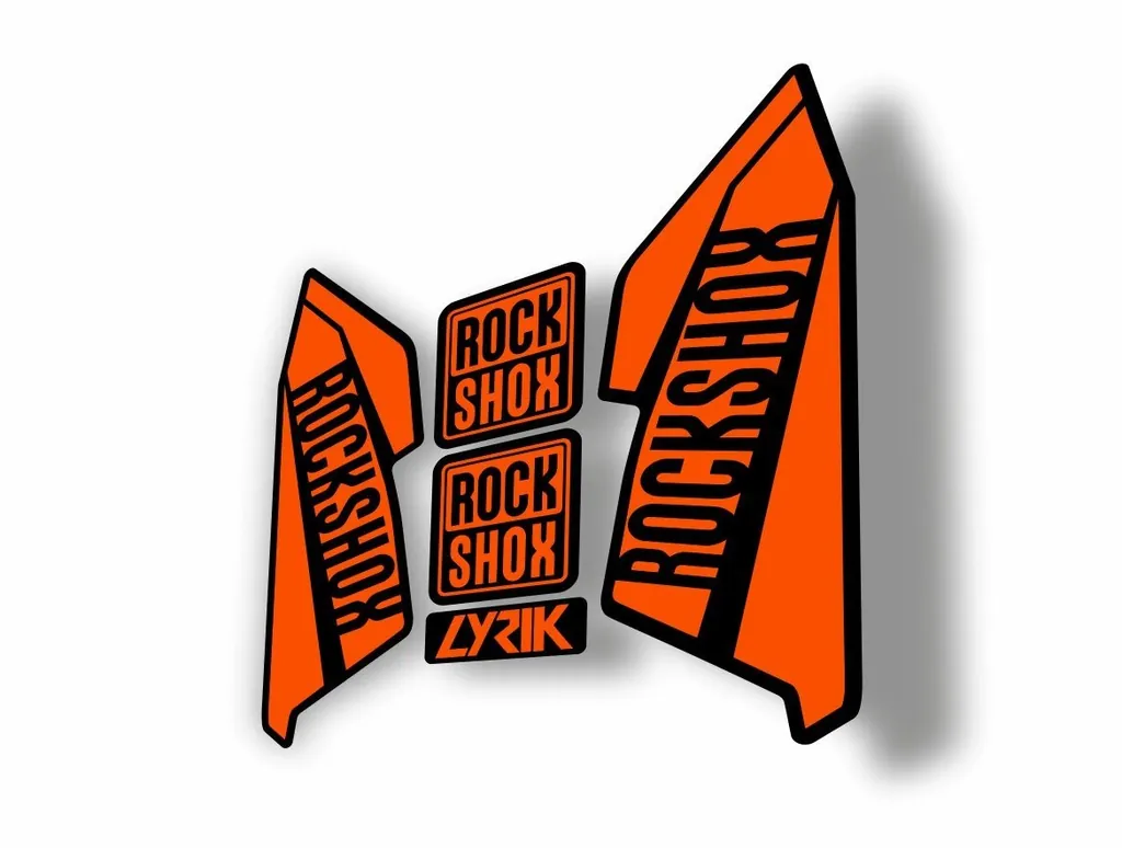 Rock Shox Lyrik 2016 Fork Decal Bike Cycling Sticker Orange
