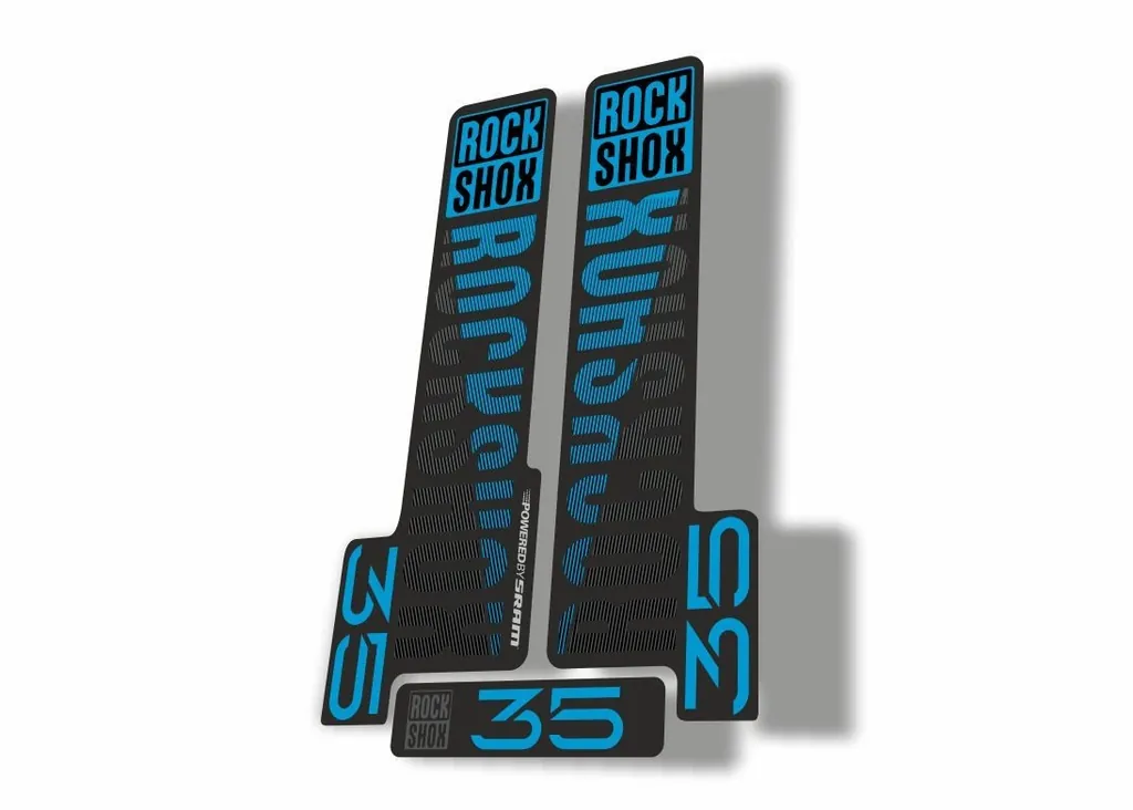 Rock Shox 35 2018 Fork Decal Mountain Bike Cycling Sticker Adhesive Blue Black