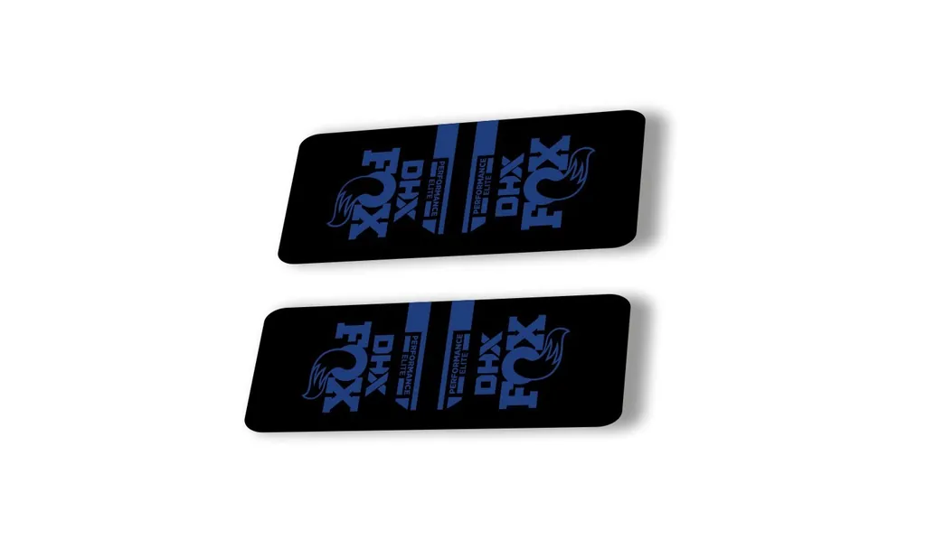 FOX DHX 2022 Performance Elite Rear Shock Suspension Sticker Decal Dark Blue