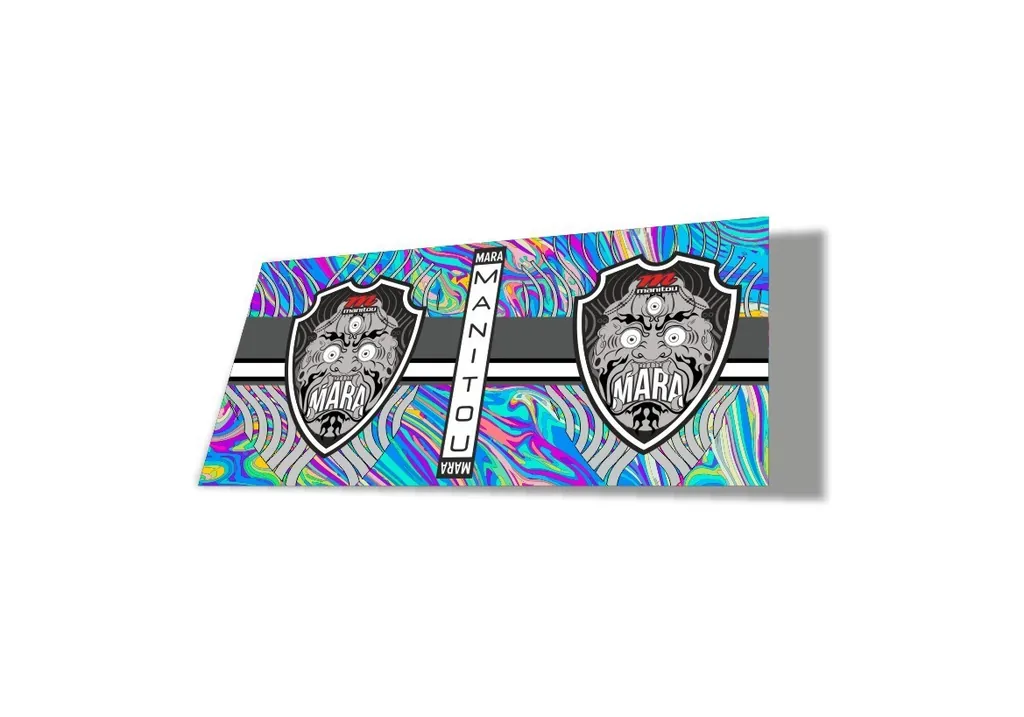 Manitou Mara 2020 Rear Shock Suspension Factory Sticker Decal Oil Slick 1