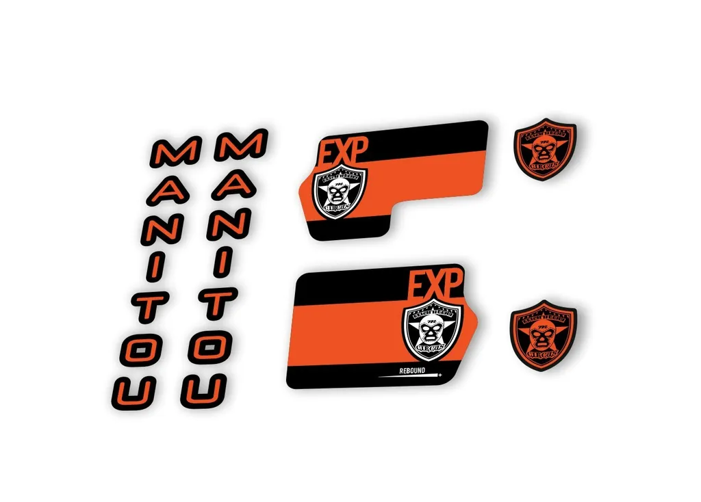 Manitou Circus Expert 2020 Fork Suspension Decal Kit Sticker Orange