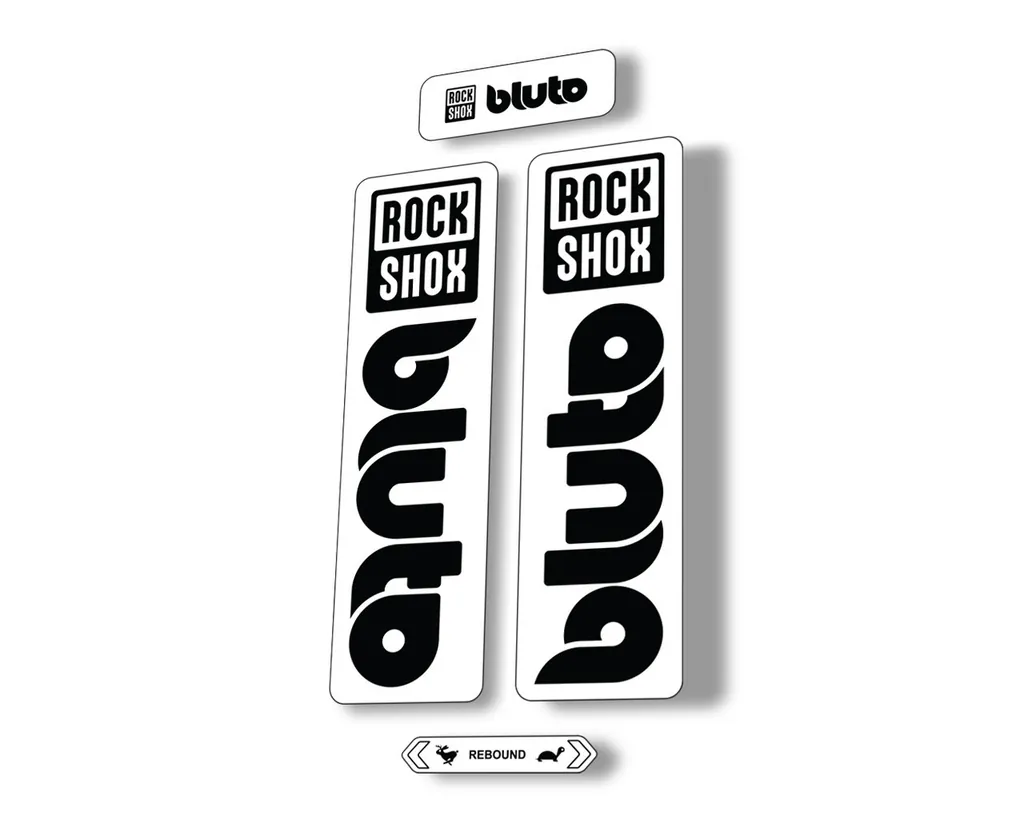 Rock Shox BLUTO 2021 Mountain Bike Cycling Decal Kit Sticker Adhesive Black