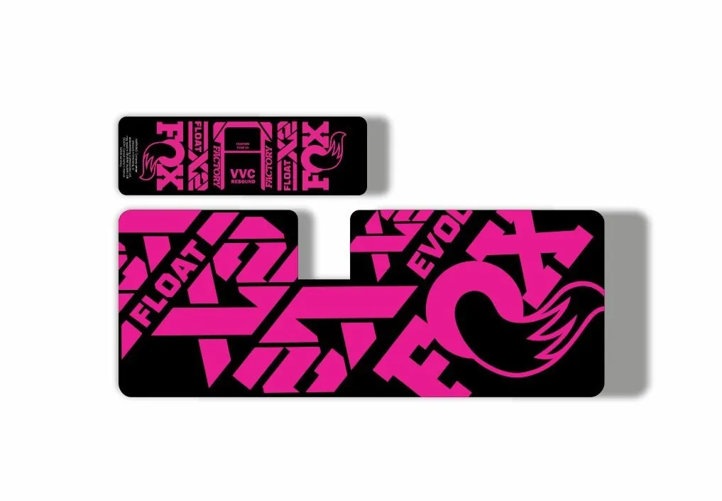 FOX Float X2 2021 MTB Rear Shock Suspension Sticker Adhesive Decal Kit Pink