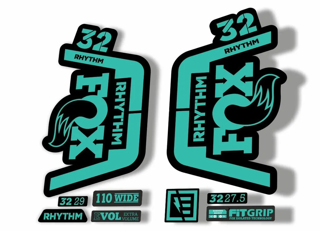 FOX 32 Rhythm 2019 Forks Suspension Factory Decal Sticker Adhesive Dolphin