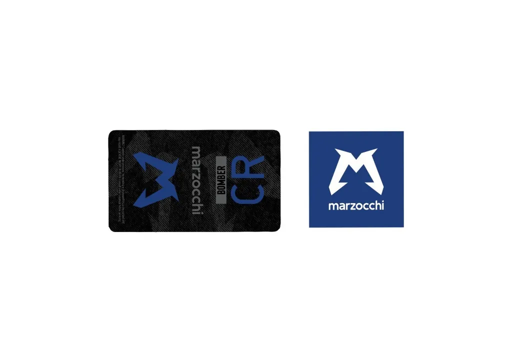 Marzocchi Bomber CR 2024 Rear Shock Suspension Sticker Decal Kit Dark Blue
