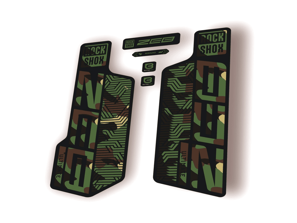 Rock Shox ZEB ULTIMATE 2024 Flight Attendant Bike Cycling Decal Sticker Camo