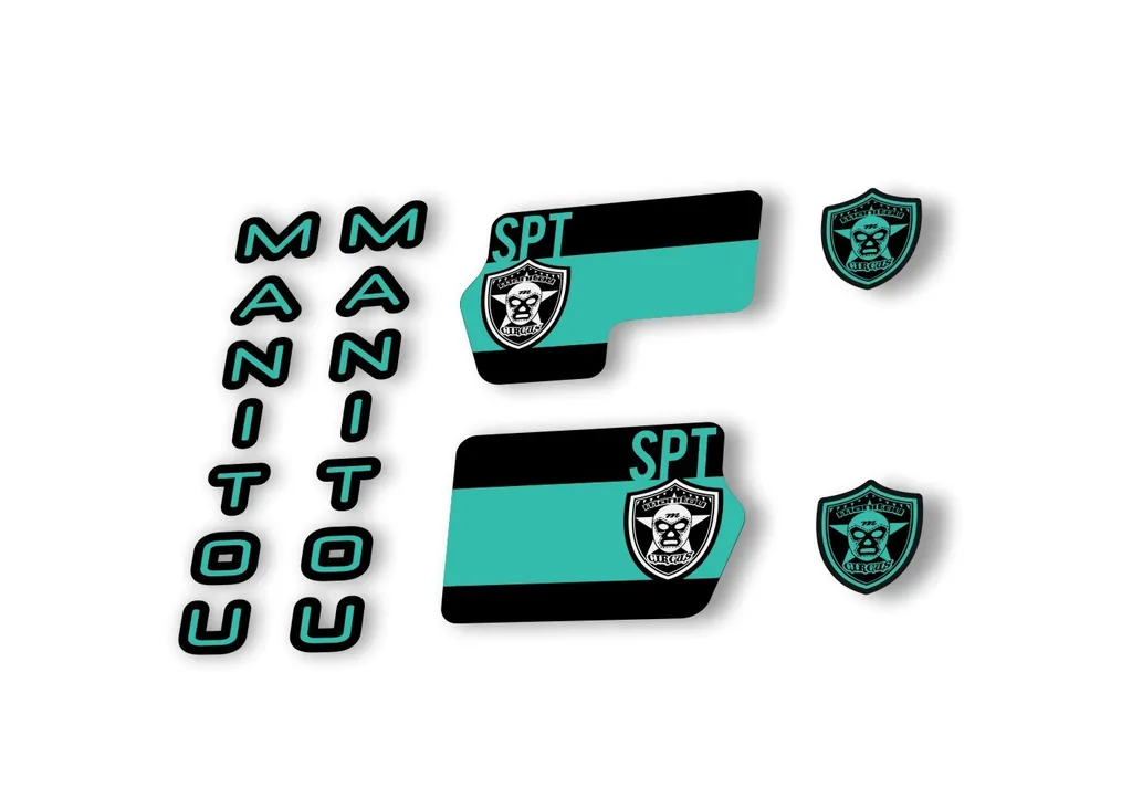Manitou Circus Sport 2020 Fork Suspension Decal Kit Sticker Set Dolphin
