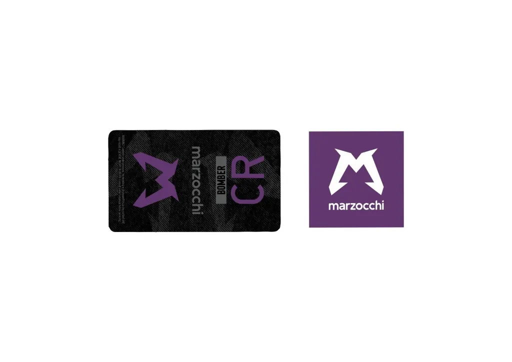 Marzocchi Bomber CR 2024 Rear Shock Suspension Sticker Decal Kit Adhesive Purple