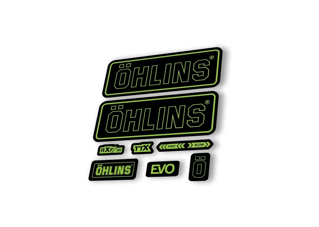 Ohlins RXF36 EVO 2018 Rear Shock Decal Mountain Bike Cycling Sticker Green