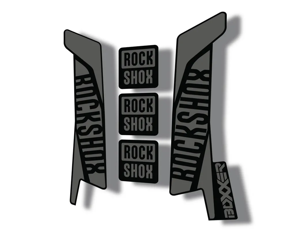 Rock Shox BOXXER 2017 Mountain Bike Cycling Decal Kit Sticker Gray