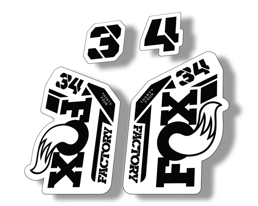 FOX 34 2021 Factory Forks Suspension Decal Sticker Black