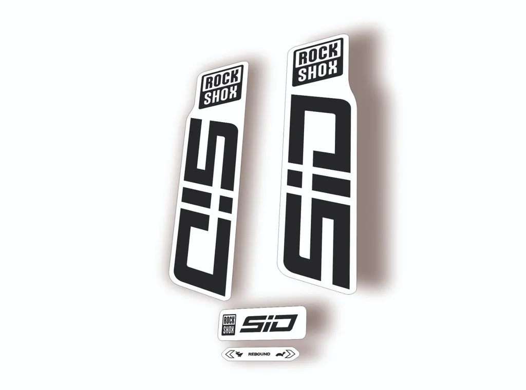Rock Shox SID 2024 Fork Decal Mountain Bike Cycling Sticker Kit Black