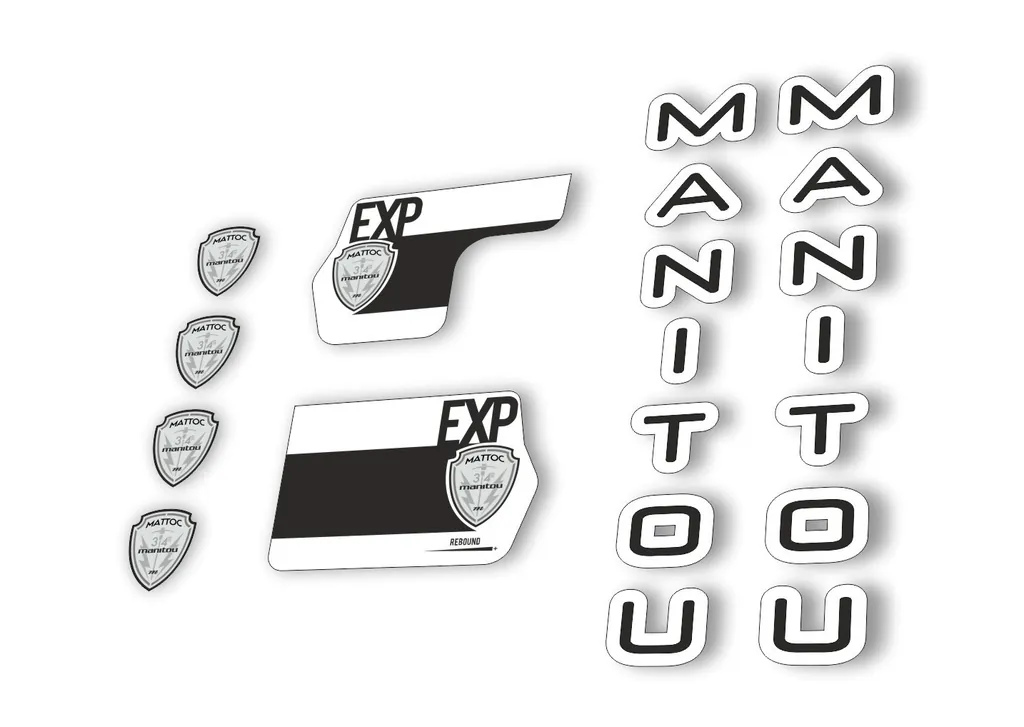 Manitou Mattoc Expert 2020 Fork Suspension Decal Kit Sticker Set Black