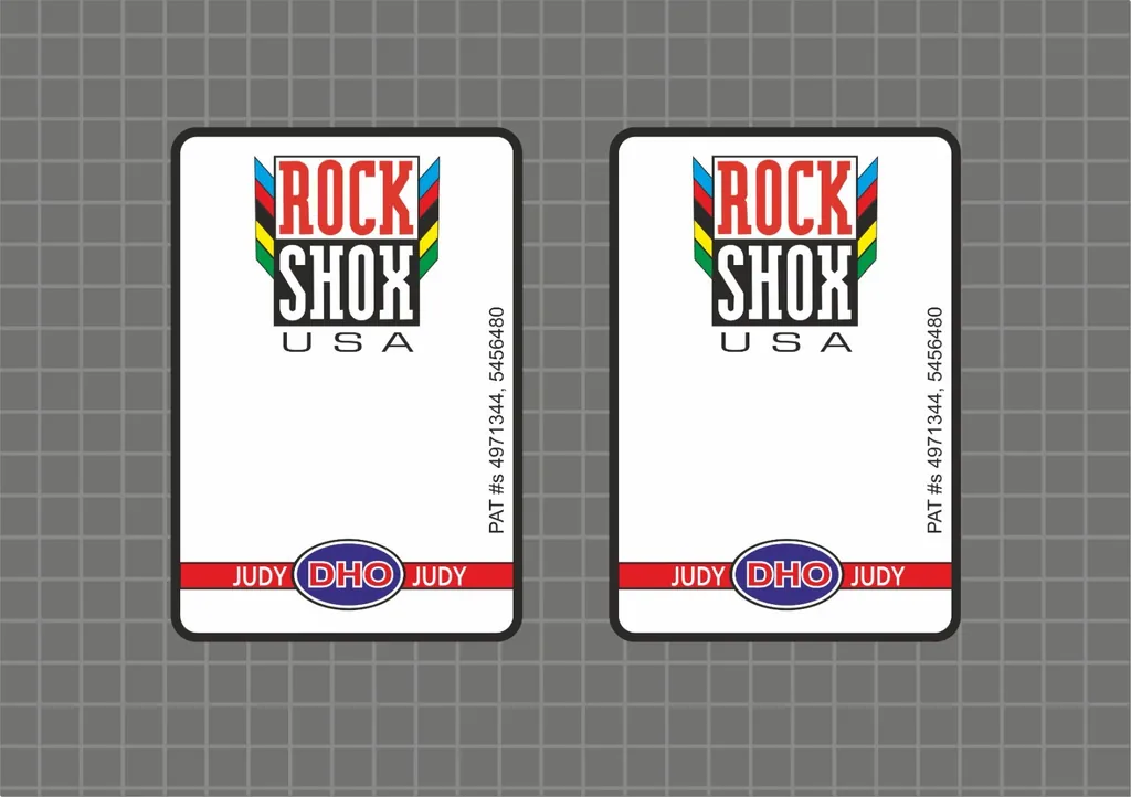 Rock Shox JUDY DH0 1997 Forks Decals Stickers Graphic Set Vinyl Logo Adhesive