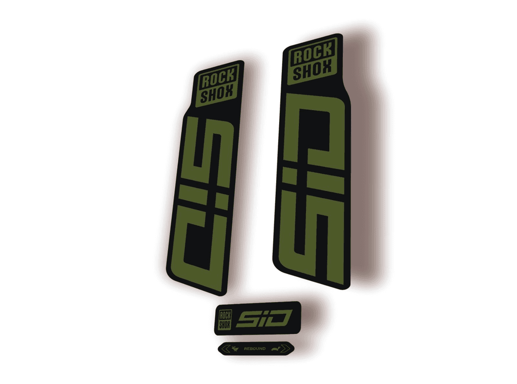 Rock Shox SID 2024 Fork Decal Mountain Bike Cycling Sticker Kit Olive