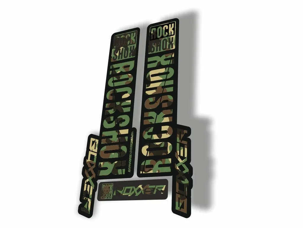 Rock Shox BOXXER 2019 Mountain Bike Cycling Decal Kit Sticker Adhesive Camo