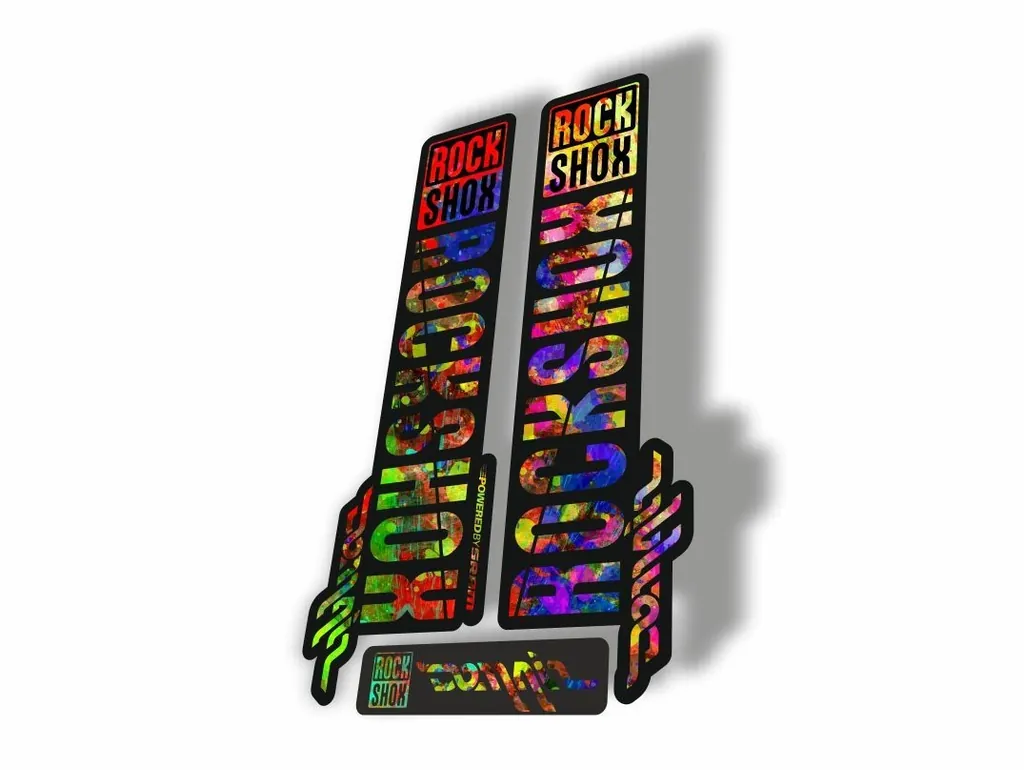Rock Shox DOMAIN 2018 Fork Decal Mountain Bike Cycling Sticker  Oil Slick