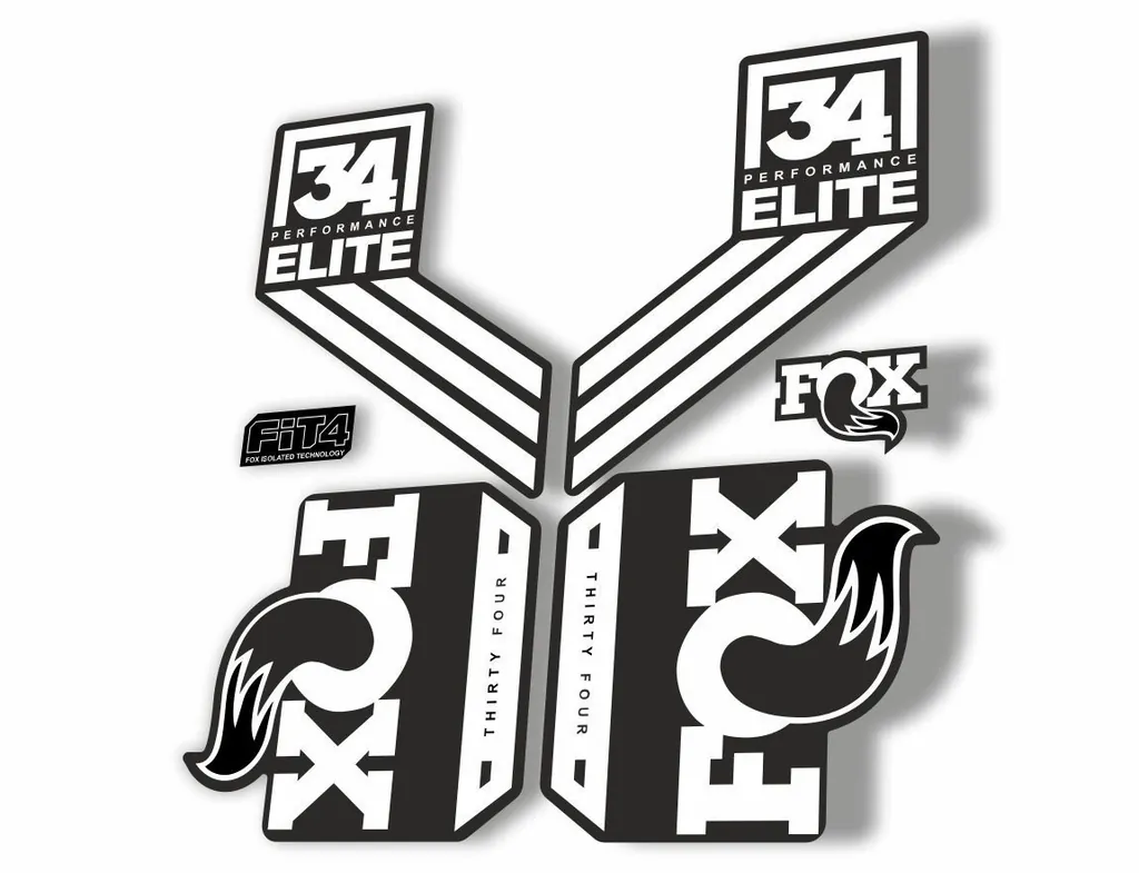 FOX 34 Elite Performance 2017-18 Fork Suspension Factory Decal Sticker White