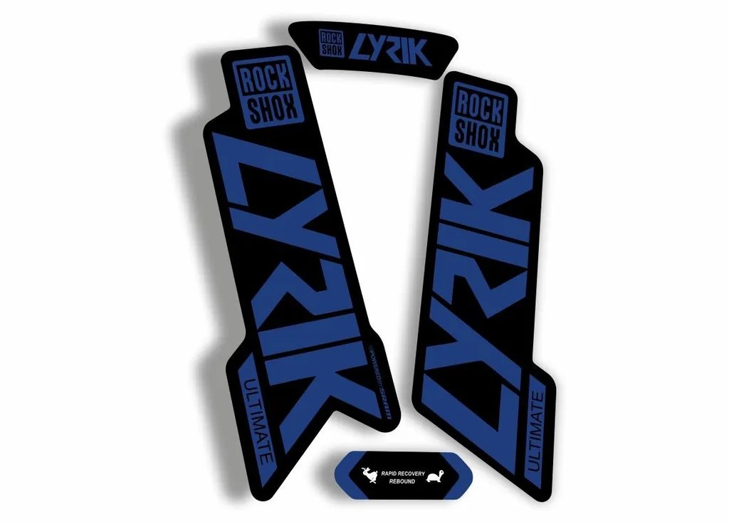 Rock Shox Lyrik Ultimate 2020 Fork Decal Bike Cycling Sticker Dark Blue