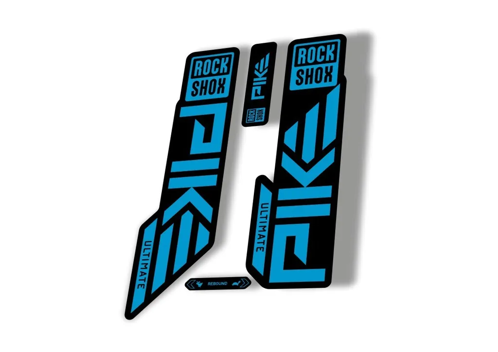 Rock Shox PIKE ULTIMATE 2023 Mountain Bike Cycling Decal Sticker Adhesive Blue