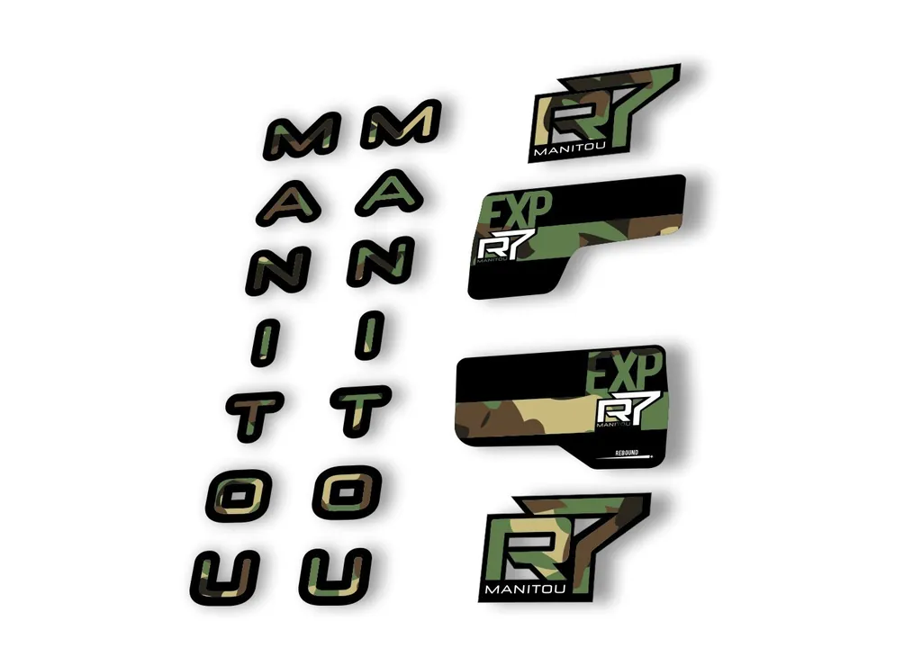 Manitou R7 Expert 2020 Fork Suspension Decal Kit Sticker Set Camo