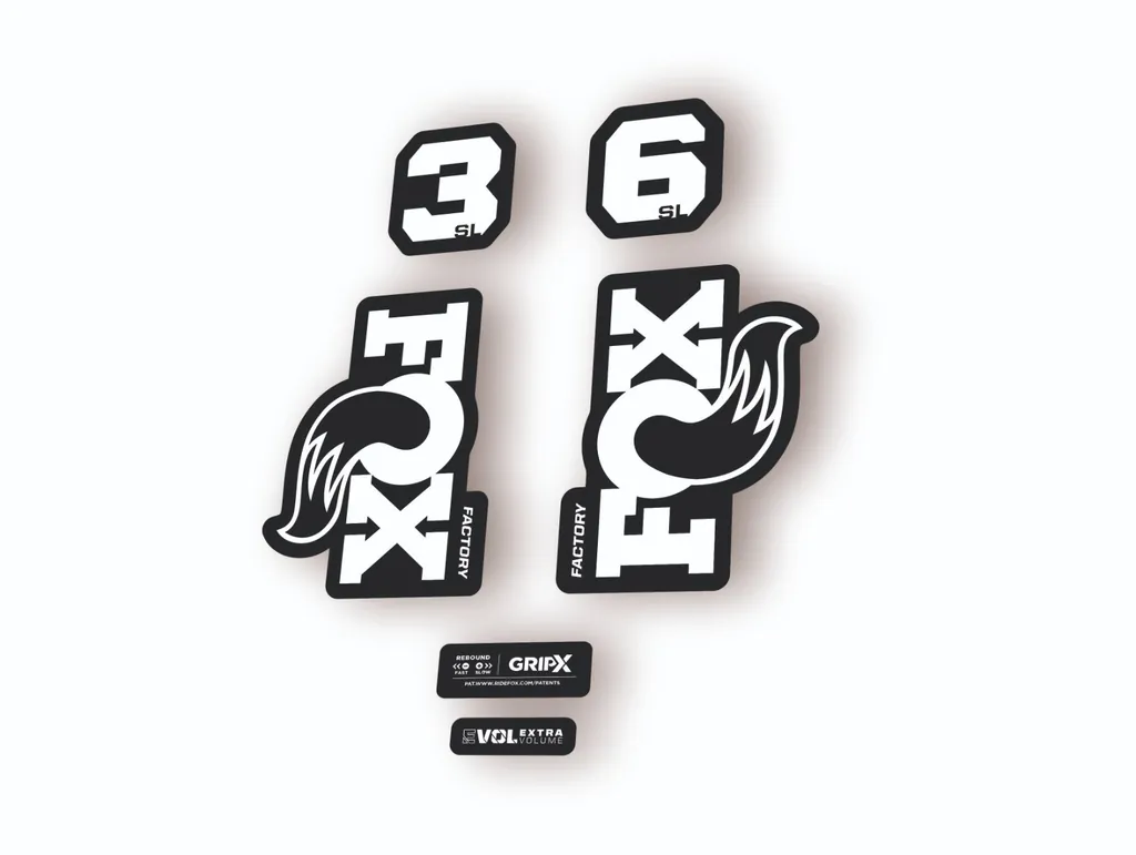 FOX 36 SL Factory 2026 Fork Decal Suspension Sticker Adhesive White
