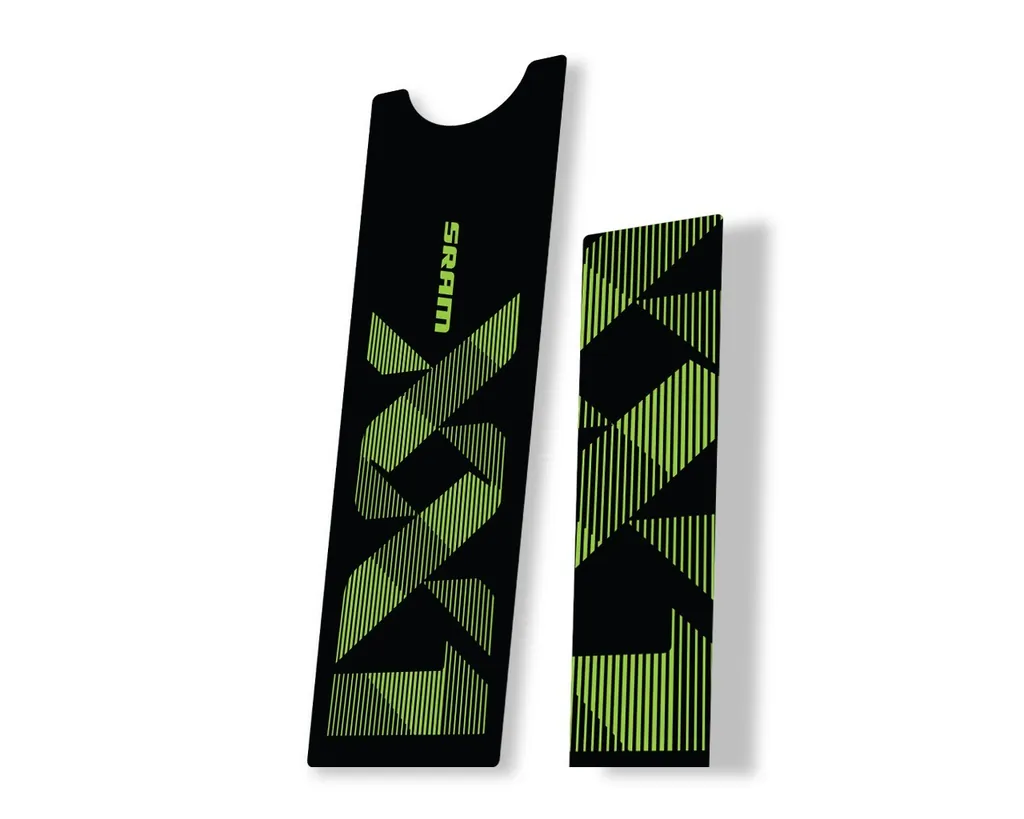 Crank Set Stickers Decals MTB Sram XX1 Eagle Dub 2018 Bicycle 2Pcs Green