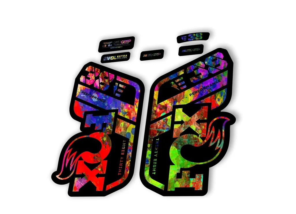 FOX 38 Performance E Bike 2021 Forks Suspension Factory Decal Sticker Oil Slick
