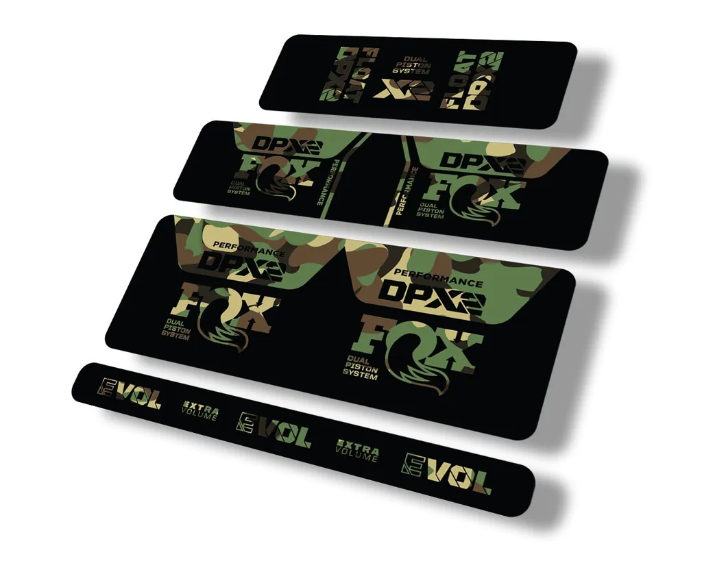 FOX Float DPX2 2021 Performance Rear Shock Suspension Sticker Decal Camo