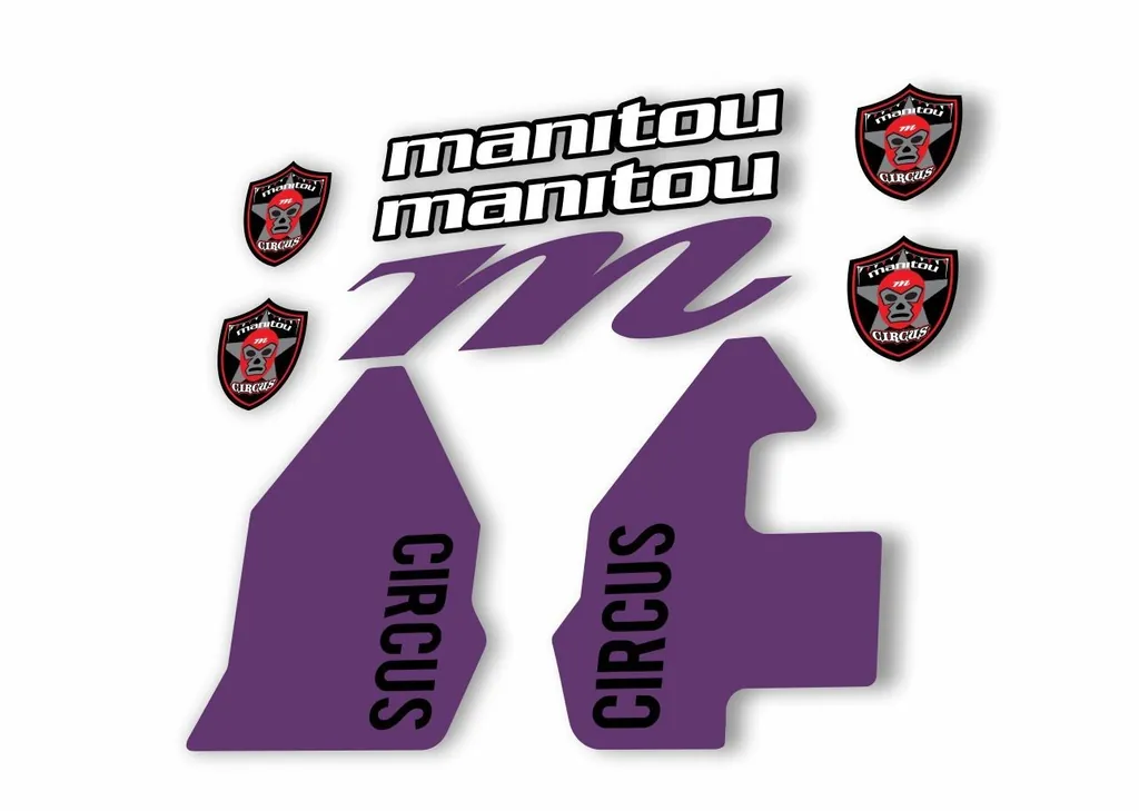 Manitou CIRCUS 2018 Fork Suspension Decal Kit Sticker Purple