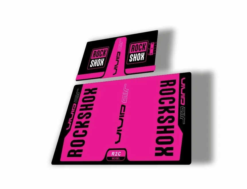 Rock Shox Vivid Air R2C 2016 Rear Shock MTB Decal Sticker Adhesive Pink