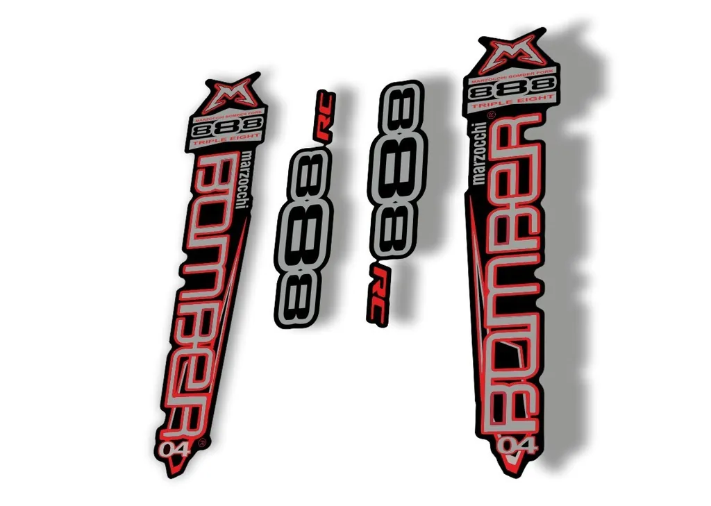 Marzocchi Bomber 888 Fork 2004 Suspension Graphic Decal Kit Sticker Adhesive