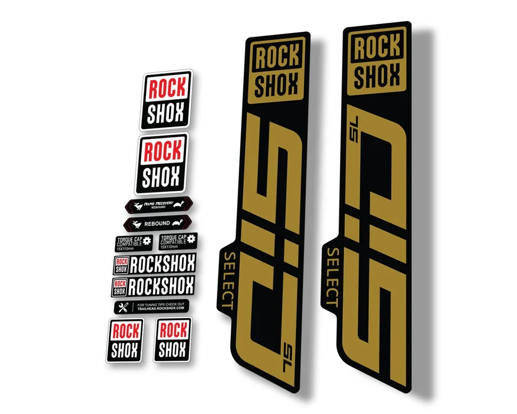 Rock Shox SID SELECT SL 2021 Fork Decal Mountain Bike Cycling Sticker Gold