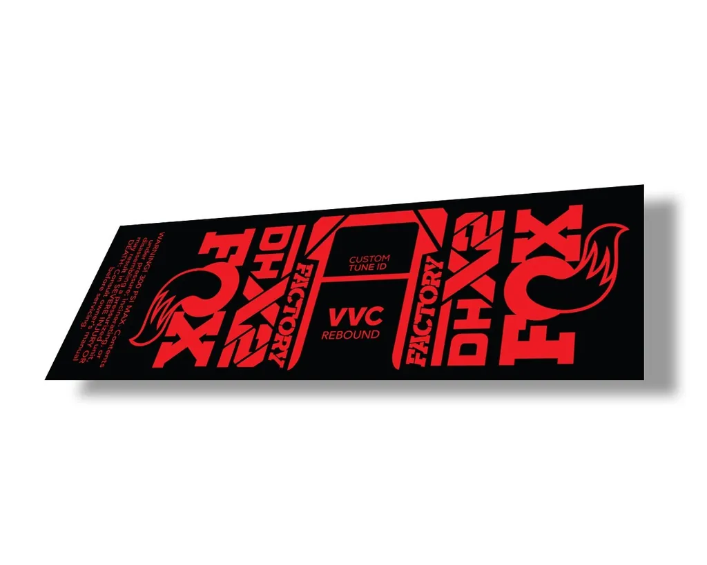 FOX Float DHX2 2021 Rear Shock Suspension Sticker Factory Decal Adhesive Red