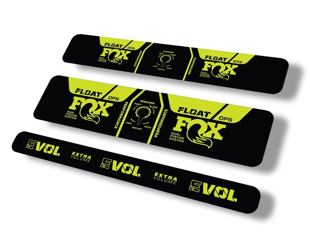 FOX Float DPS 2021 Performance Rear Shock Suspension Sticker Decal Lime Green