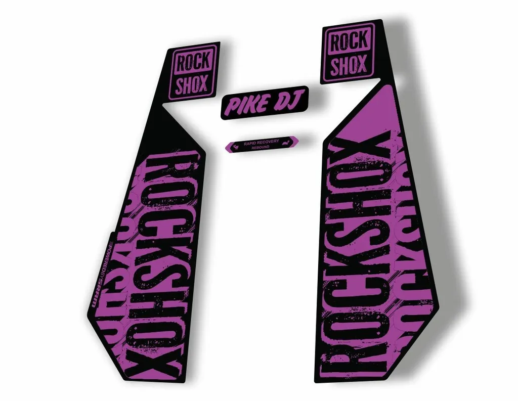 Rock Shox PIKE DJ 2017 Fork Decal Mountain Bike Cycling Sticker Adhesive Purple