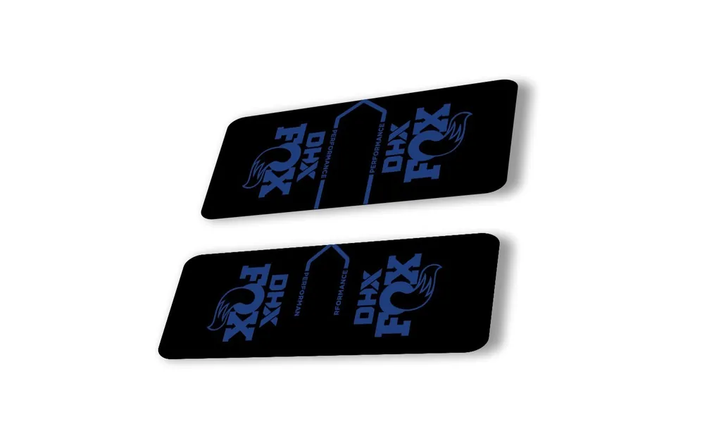 FOX DHX 2022 Performance Rear Shock Suspension Sticker Decal Adhesive Dark Blue