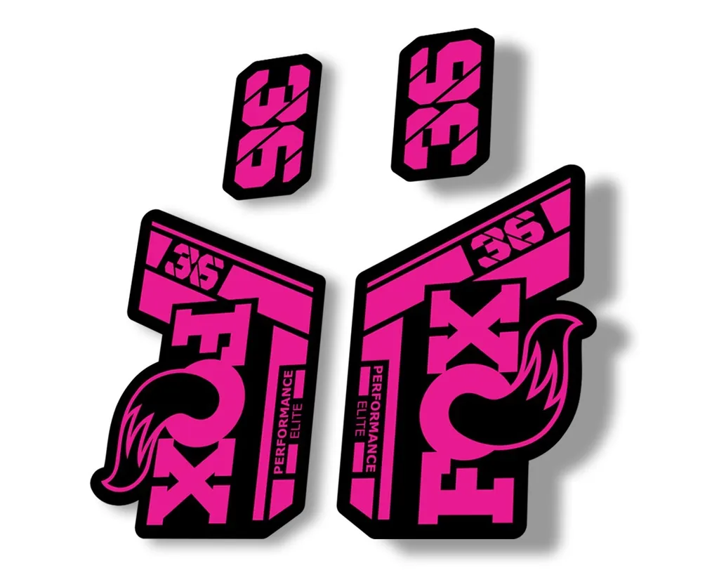 FOX 36 Performance Elite 2021 Forks Suspension Factory Decal Sticker Pink