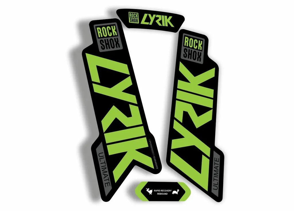 Rock Shox Lyrik Ultimate 2020 Fork Decal Bike Cycling Sticker Green Gray
