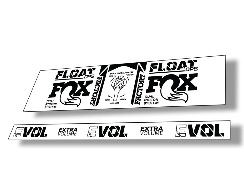 FOX Float DPS 2021 Rear Shock Suspension Factory Sticker Adhesive Decal Black