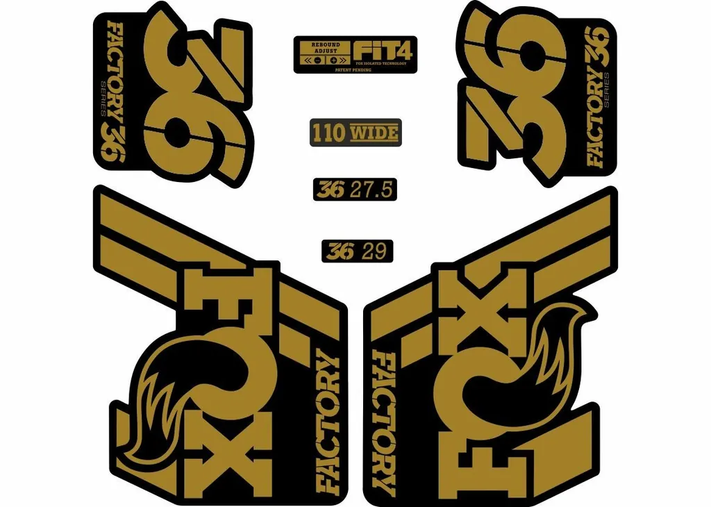 FOX 36 Float 2018-19 Forks Suspension Factory Decal Sticker Adhesive Pale Gold