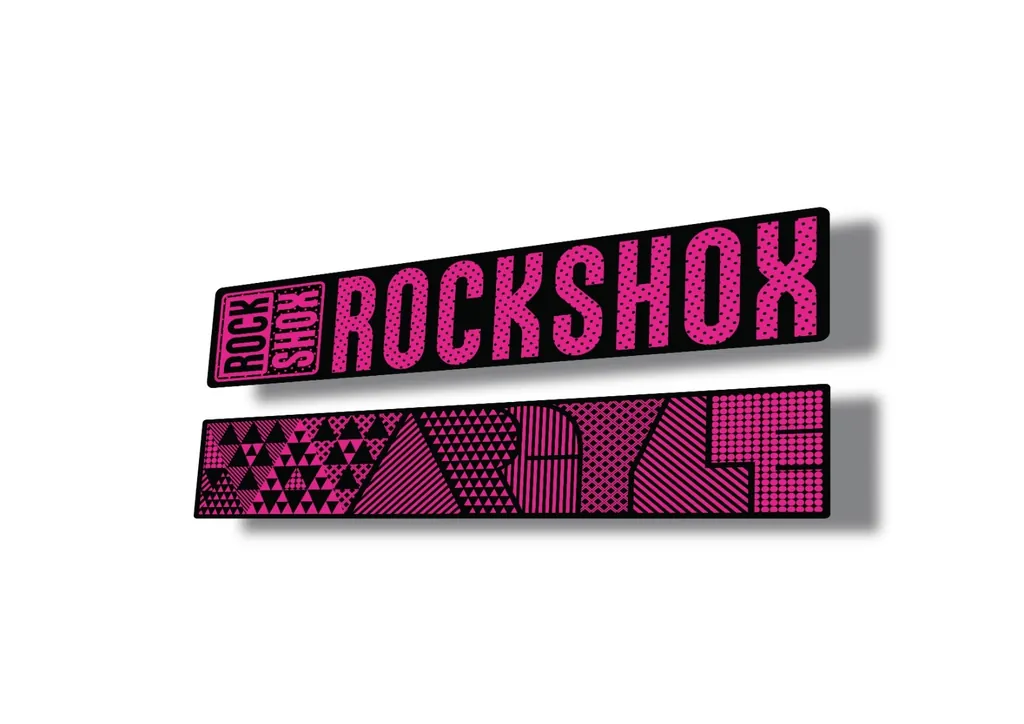 Rock Shox ARGYLE 2017 Fork Decal Mountain Bike Cycling Sticker Pink