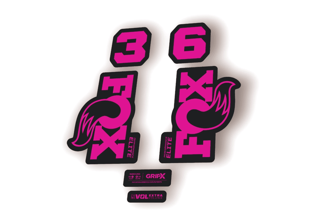 FOX 36 Elite Performance 2026 Fork Factory Decal Sticker Adhesive Pink