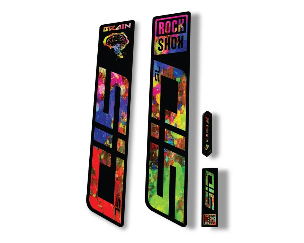 Rock Shox SID SL Brain 2021 Mountain Bike Cycling Decal Sticker Oil Slick
