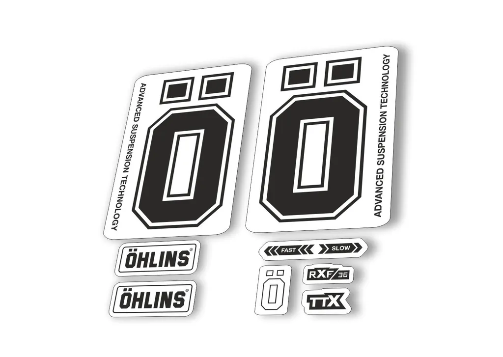 Ohlins RXF36 M2 2019 Fork Decal Mountain Bike Cycling Sticker Adhesive Black