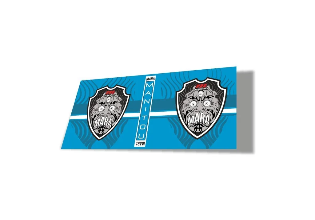 Manitou Mara 2020 Rear Shock Suspension Factory Sticker Decal Blue