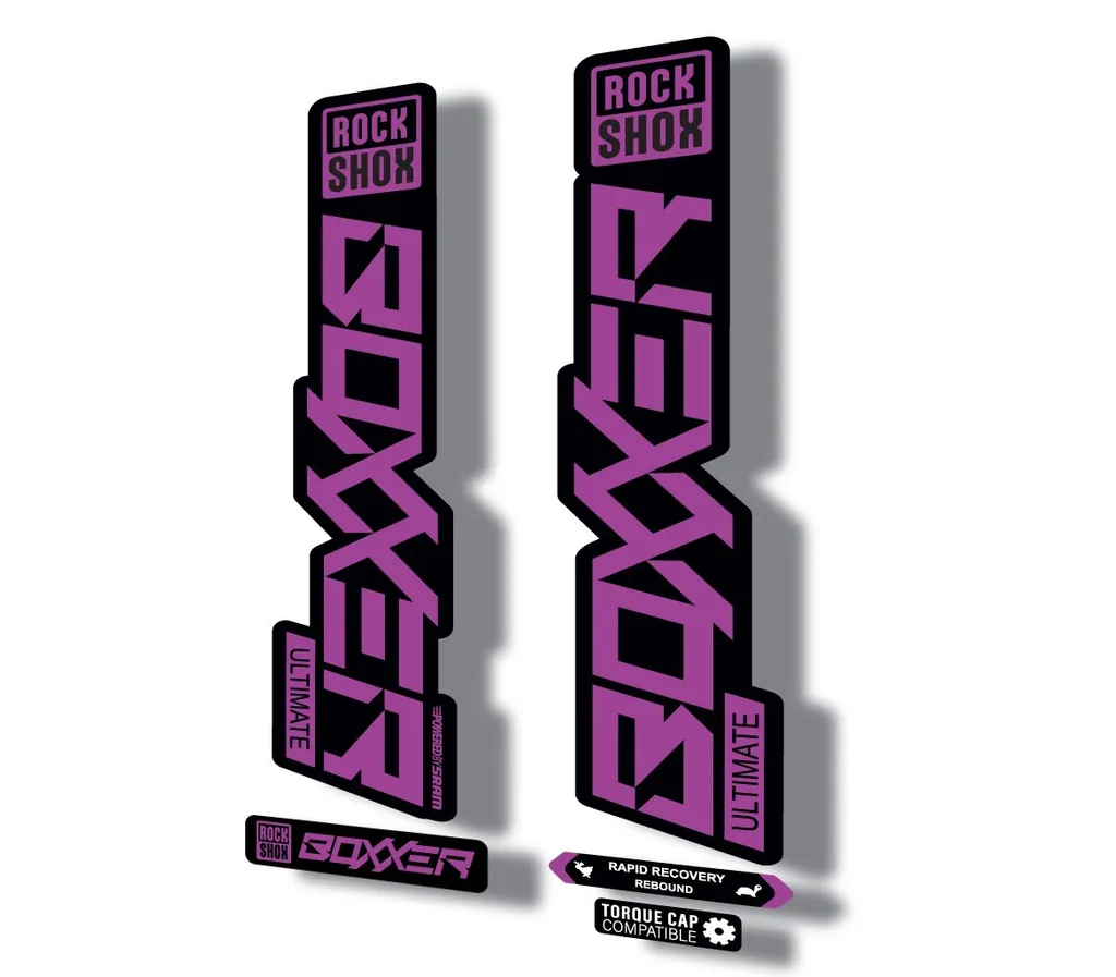Rock Shox BOXXER 2020 ULTIMATE Mountain Bike Cycling Decal Adhesive Purple